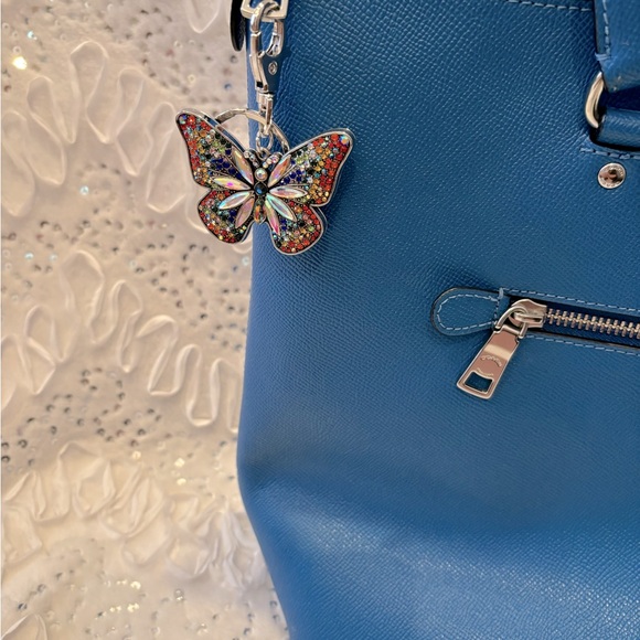 RAINBOW BUTTERFLY Bag Charm - Picture 2 of 3